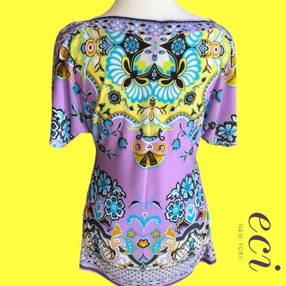 Women's Multicolor Printed Blouse - Picture 5 of 9